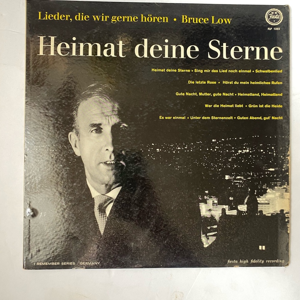 BRUCE LOW Heimat deine Sterne German Vintage Vinyl Record